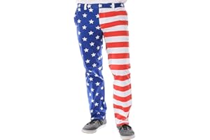 Tipsy Elves USA American Flag Pants - Men's Patriotic Pants