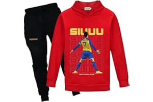 Chitoldeder No.7 Football Star Kids Jogging Suit Boys Pullover Hoodie Sweatshirt & Sweatpants 2 Piece Tracksuit Outfits