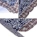 BCP Girl Flower Pattern Woman Waist Apron Half Bistro Aprons with Pocket for Restaurant Waitress Waiter (Blue)