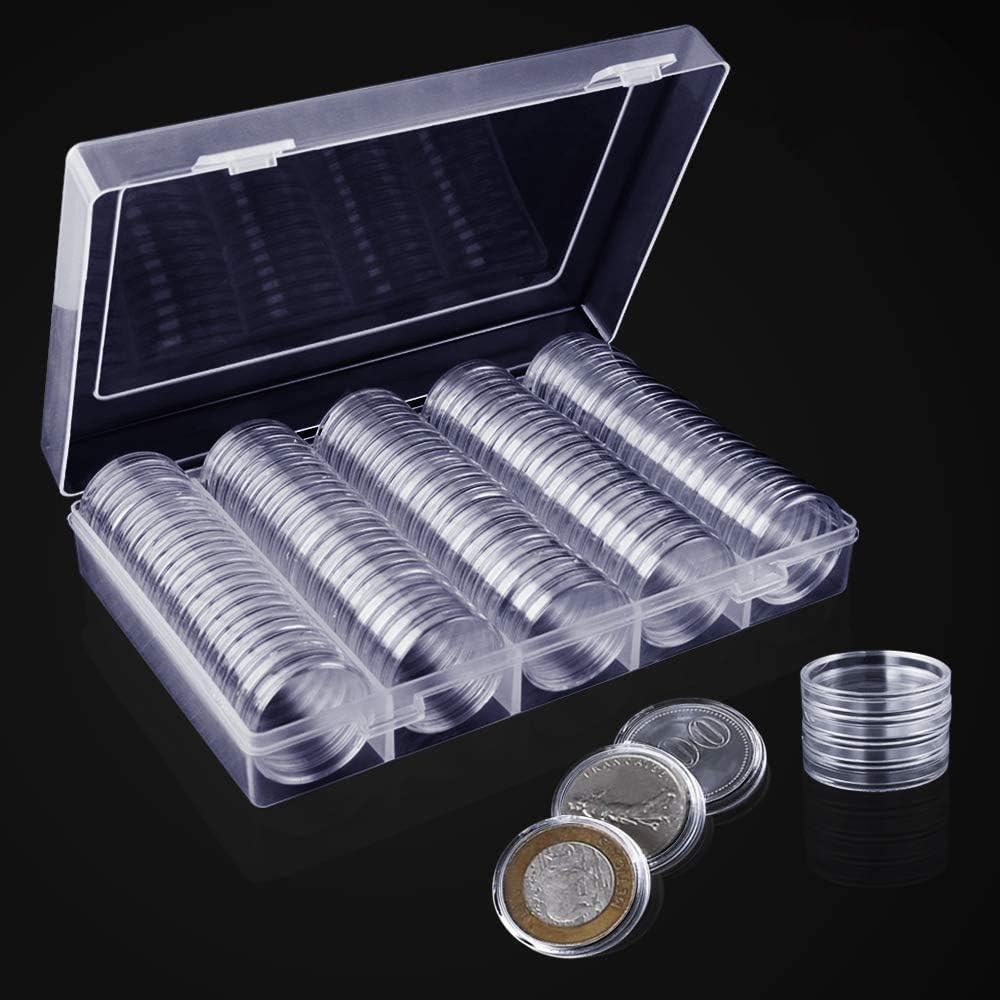 30 mm Coin Capsules and 5 Sizes (17/20/25/27/30 mm) Protect Gasket Coin