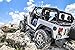 GraBarsUSA Genuine Solid Steel Handles for All YJ Wranglers Front (Black 1019)