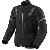 Silver-Blue Regular Fit Recycled Polyester Classic Motorcycle Coat Sand 5 H2O by REV'IT!