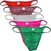JAXFSTK Men's Cheeky Briefs Underwear Contest Posing Trunks Competition Suit String Bikini Briefs