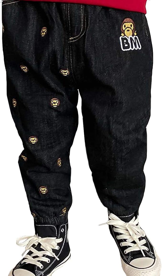 Amazon 水田亜木 ロングパンツ ボーイズ 裏起毛 春秋 秋冬 男の子 子供 デニム 長ズボン キッズ 子供 カジュアル ジュニア 2種類 防寒 厚手 通園 ロングパンツ 通販