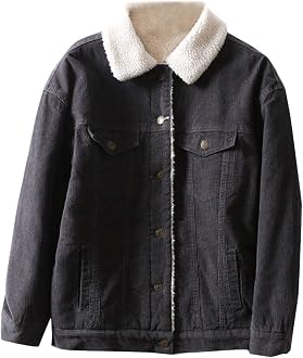 Fur Collar Corduroy Jacket 