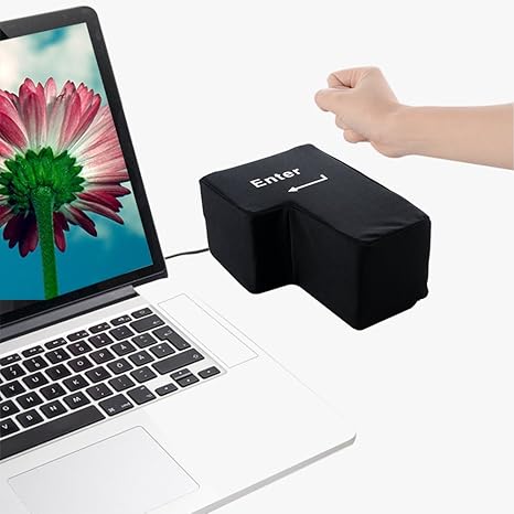 Amazon Yamika おもしろグッズ ストレス発散 巨大 エンターキー パソコン でかい枕 クッション プレゼント 景品 贈り物 抱き枕 オンライン通販