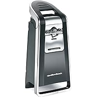 Hamilton Beach Smooth Touch Electric Automatic Can Opener with Easy Push Down Lever, Eliminates Sharp Edges, Opens All Standa