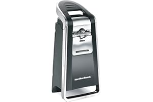 Hamilton Beach Smooth Touch Electric Automatic Can Opener with Easy Push Down Lever, Eliminates Sharp Edges, Opens All Standa