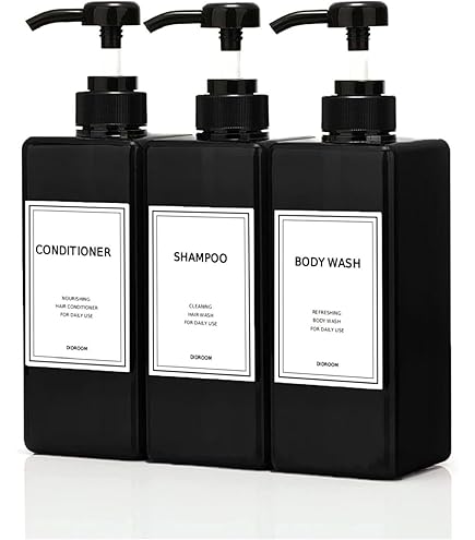Amazon.com: Shampoo and Conditioner Dispenser, Refillable Shampoo