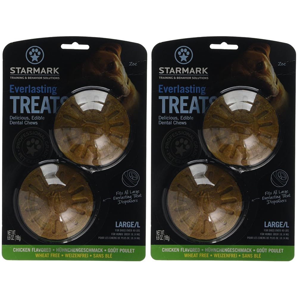 Starmark Everlasting Dog Treat Chicken, Large (Pack of 2)