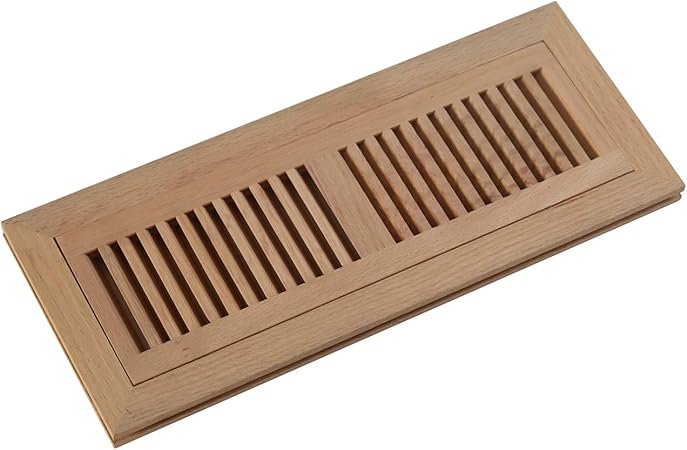 Welland 4 Inch X 14 Inch Red Oak Hardwood Vent Floor Register