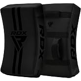 RDX Kick Shield Muay Thai Kickboxing, Heavy Curved Kicking Striking Body Pad, Punching Foot Target MMA Boxing Training, 3 Padded Handles, Martial Arts Karate TKD Taekwondo (ONE PAD ONLY)