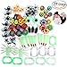 Unomor Halloween Novelties Toys Assortment for Kids, Perfect for Halloween Treats and Prizes, 15 Styles with 77 PCS
