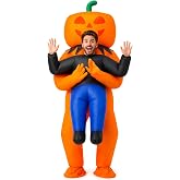 HOPOCO Halloween Pumpkin Monster Inflatable Costume for Adults | One Size Fits Most, Quick Inflation, Blow Up Halloween Costume for Men and Women, for Halloween Parties, Festivals & Cosplay