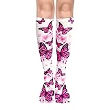 Benefeet Sox Womens Funny Butterfly Knee High Print