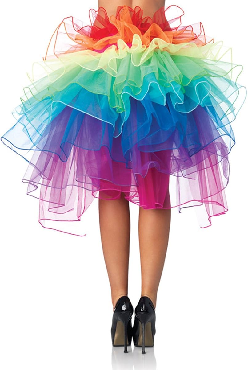 PIXNOR Bustle Skirt Women's Layered Dancing Long Tail Skirt Lingerie Bubble Skirt at  Women’s Clothing store
