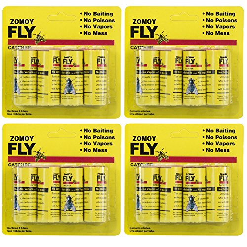 ZOMOY Fly Trap ,Fly Paper Strips , Fly Catcher Trap, Fly Ribbon, Fly Bait,Fly Catcher Ribbon - 16 PCS ZOMOY Fly Trap ,Fly Paper Strips , Fly Catcher Trap, Fly Ribbon, Fly Bait,Fly Catcher Ribbon - 16 PCS
