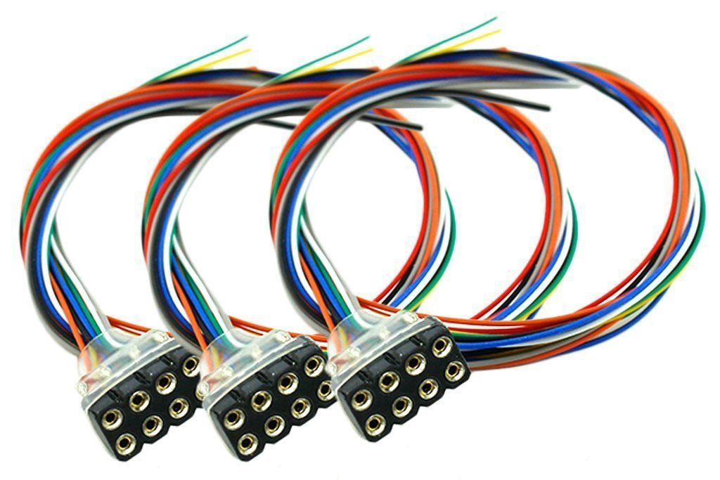 DCC Concepts 8 Pin Female DCC Harness 300mm Leads (3)