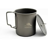 TOAKS Titanium 450ml Cup (0.5mm thickness version) (With Lid)