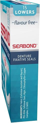 Seabond Denture Seals Original 15 Lowers Pack of 6 - Seabond Brand view 4