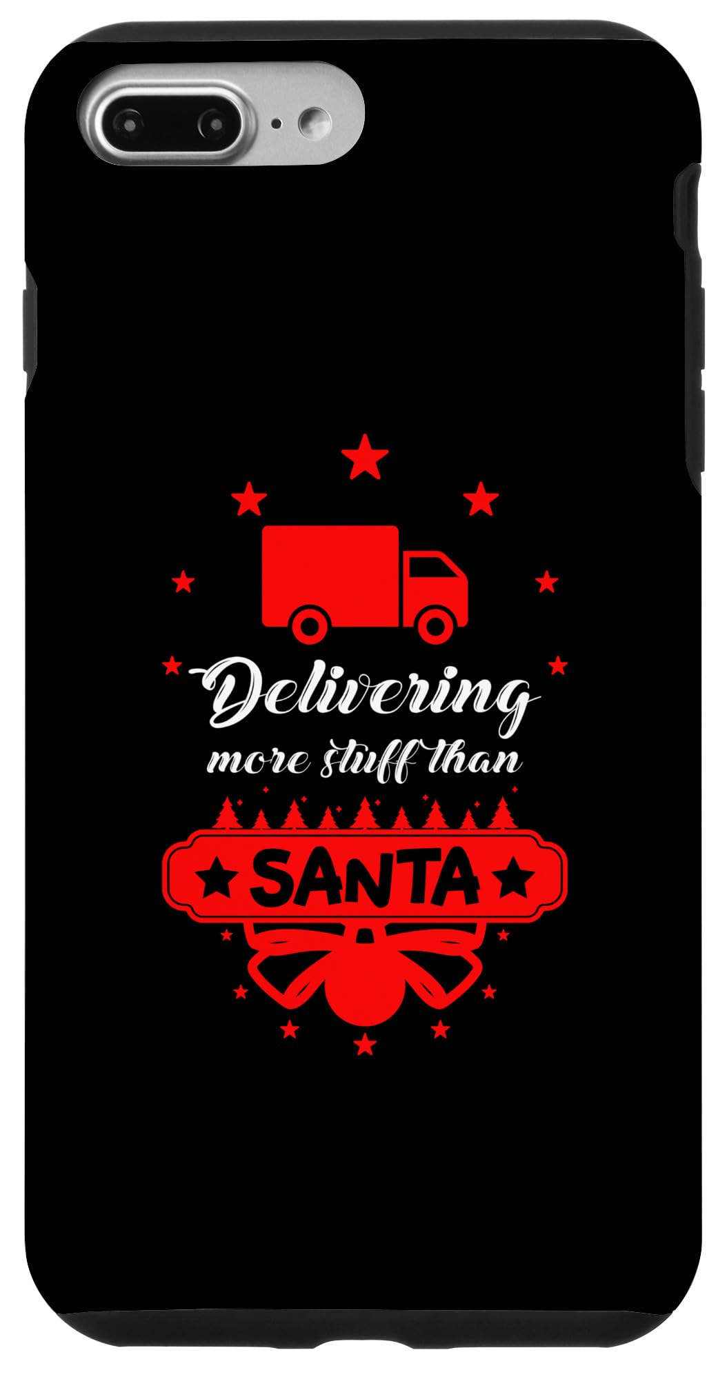iPhone 7 Plus/8 Plus Postal Worker Santa Funny Christmas Design Case