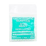 JMU Orthodontic Elastics 3/16 Inch Heavy 6.5oz 100