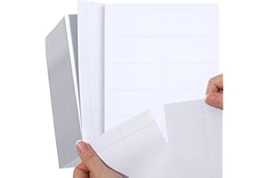 LITPOETIC 2000 Piece Blank Printable Business Cards 3.5 x 2, Perforated Card Stock Paper for Inkjet and Laser Printers, 10 Cards Per Sheet - (White)