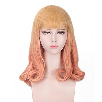 Amazon Com Yesui Women S Ombre Wig Heat Resistant Middle Curly