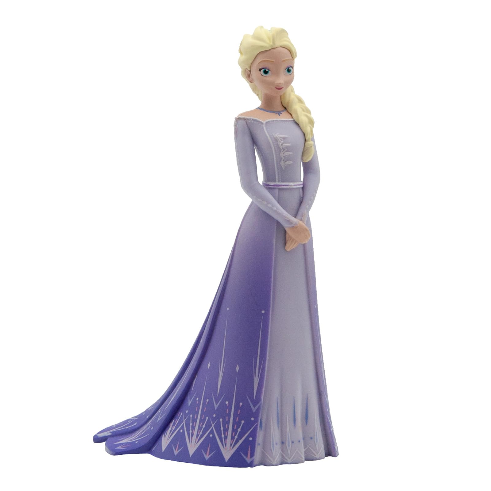 Bullyland Walt Disney, Frozen 2, Elsa with Purple Dress, Toy Figure with Details Hand Painted Made from PVC Material, Approx. 10 cm, from 3 Years, Ideal for Imaginative Play 13510