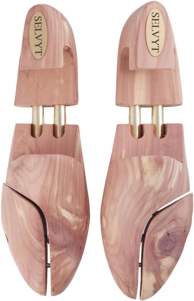 Selvyt Cedar Wood Shoe Trees Split Sprung Toes an Exact fit. Made Guaranteed to Make Your Shoes Last Longer Stay in Great Shape.