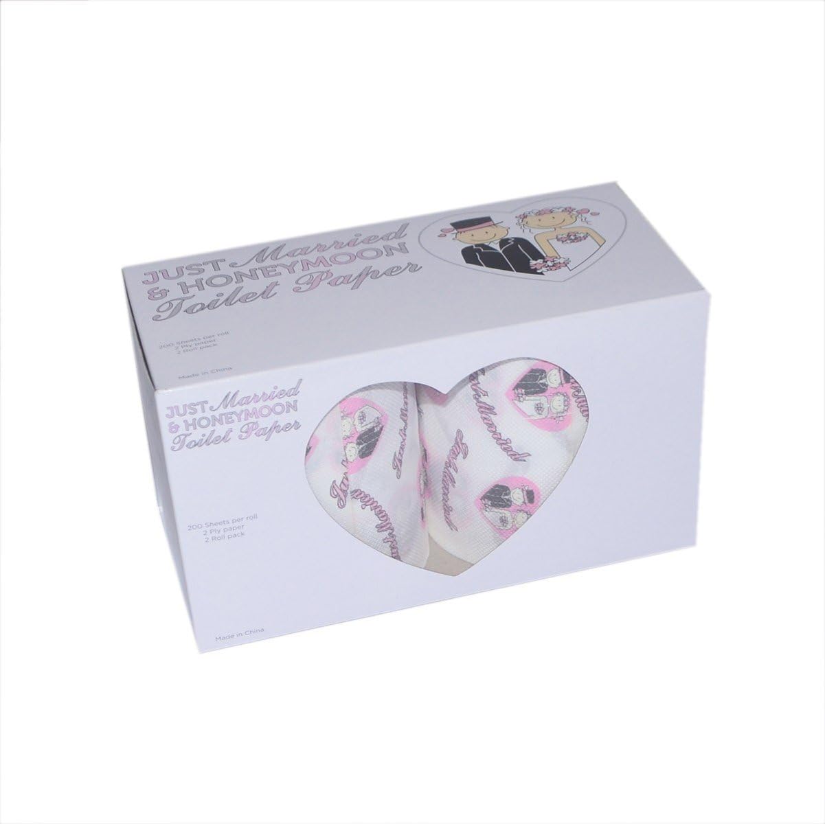 Fresh Style Packaging Twin Pack of Just Married Toilet Rolls, Multicolour, 200 sheets