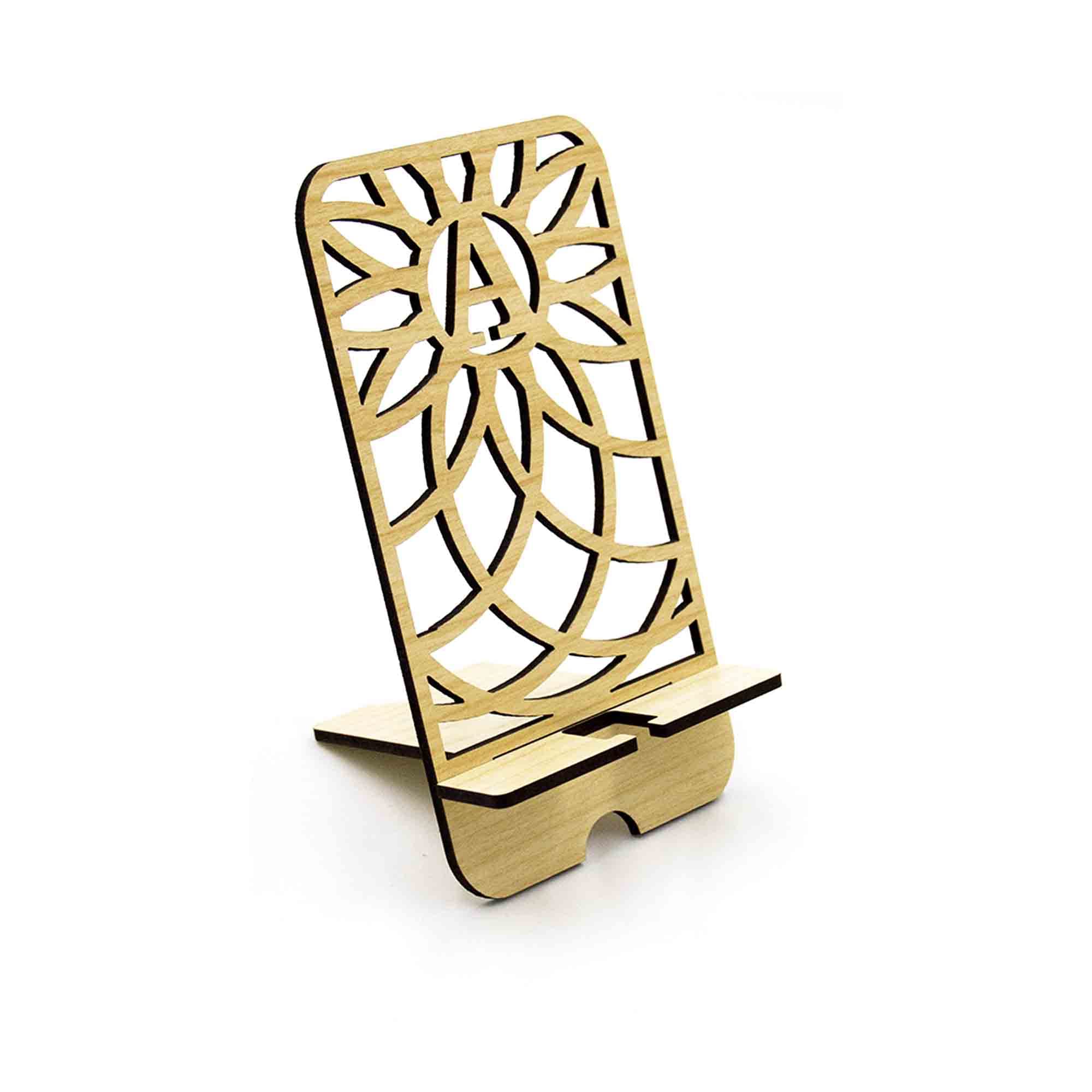 marstanal Personalized Phone Stand, Wood Phone Stand, Letter Phone Stand, Phone Stand, Mobile Stand, Mobile Phone Holder, Phone Stand For Desk, Desktop Stand - Torus (P)