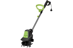 EARTHWISE POWER TOOLS BY ALM Earthwise TC70025 7.5-Inch 2.5-Amp Corded Electric Tiller/Cultivator, 7.5-Inch, 2.5-Amp Corded, Grey