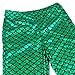 TFJH E Children Shiny Fish Scale Stretch Leggings Pants for Little Girls Green 130