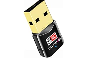 USBNOVEL USB WiFi Adapter for PC,600Mbps Dual Band WiFi USB 802.11AC WiFi Adapter for PC Desktop Laptop,2.4GHz,5GHz USB WiFi Dongle Wireless Network Card Adapter Support Windows10/8/7/XP,Mac OS 10.9-10.15