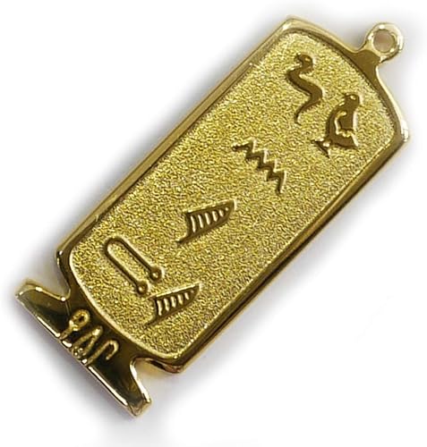 Amazon 展示品 ヒエログリフ ペンダント じゅんいち 名前ネームネックレス 象形文字 ピラミッド 古代文字 名前 ゴールド ネックレス 開運 パワーグッズ ネックレス 通販