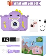 Hangrui Kids Camera 20MP Dual Lens 2.0 IPS 1080P 32GB Purple view 8