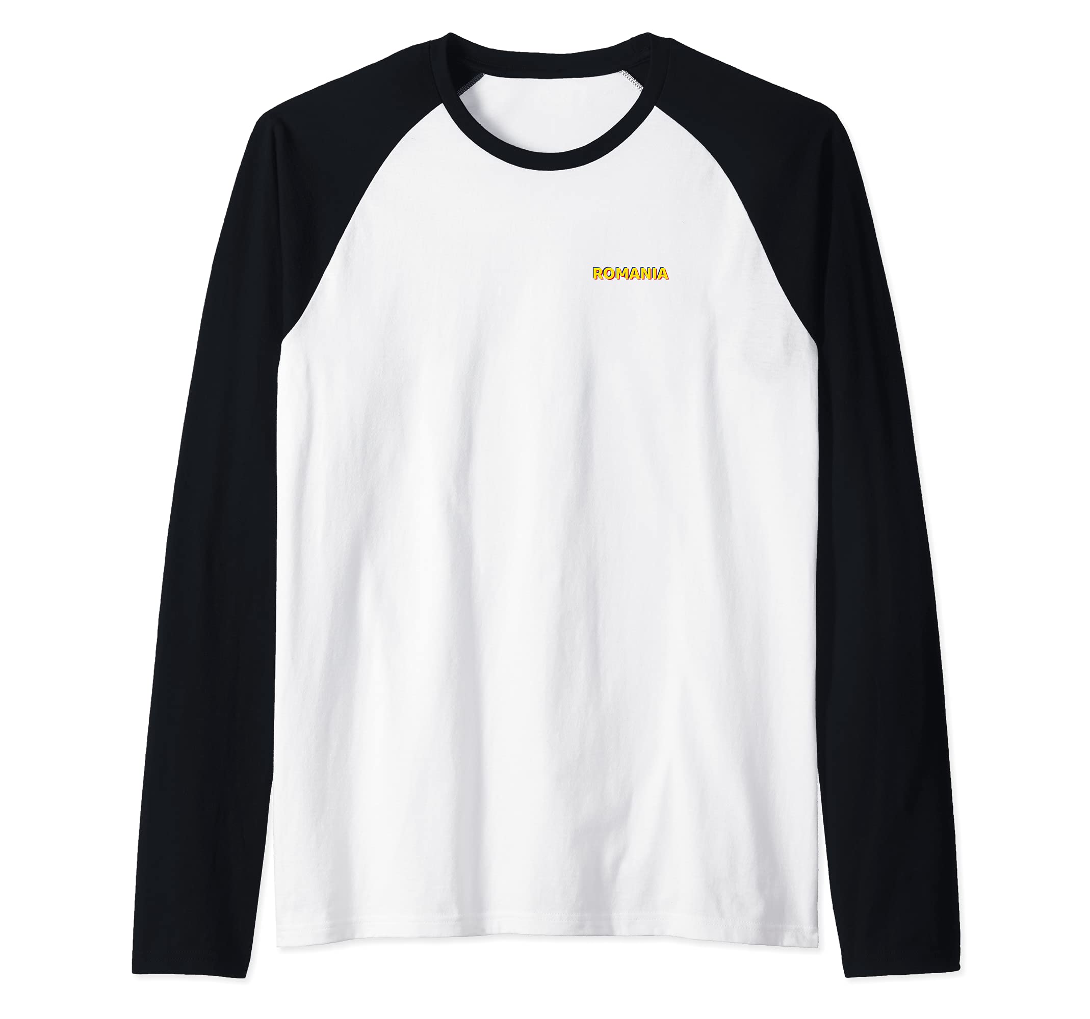 Flag Romania Raglan Baseball Tee