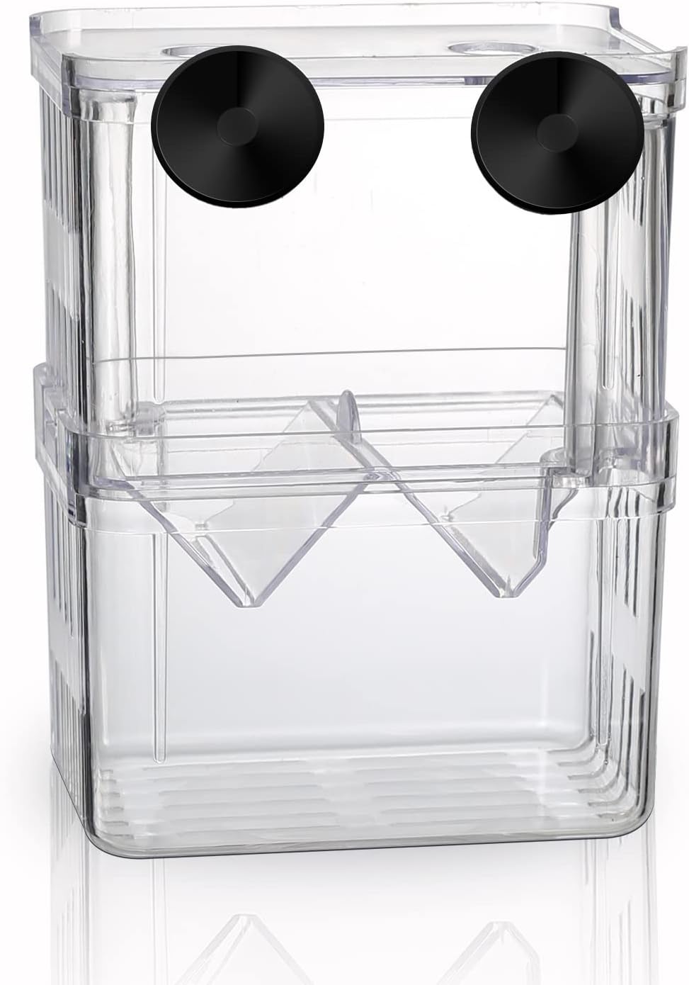 boxtech Aquarium Hatchery Breeding Box Aquarium Isolator 7.9x6.9x10.8 cm White