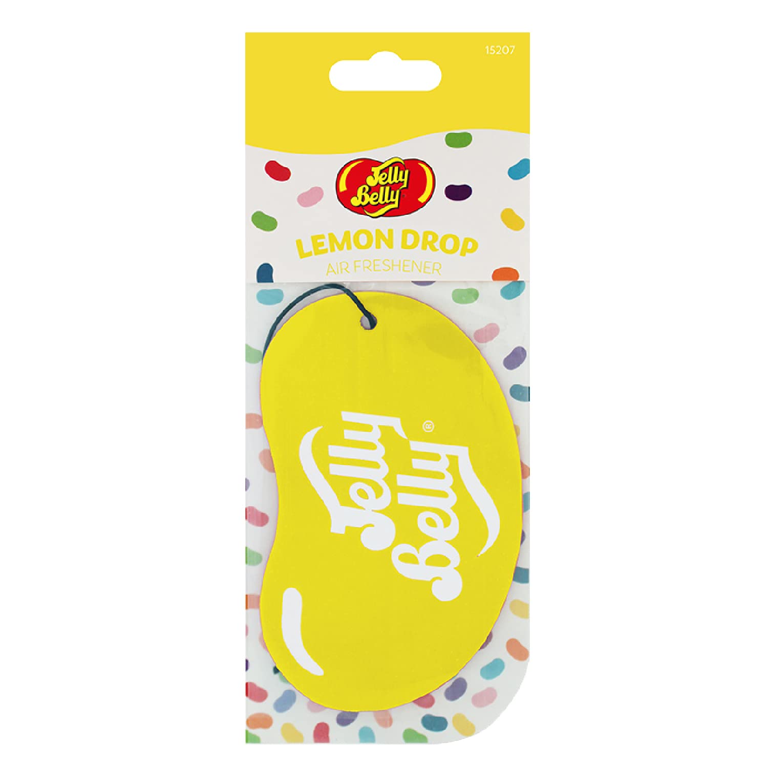 Jelly Belly 15207 2D Lemon Drop Air Freshener, Yellow