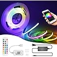 12V RGB COB Led Strip Light 16.4ft/5m, 576Leds/m, Smart Led Strip Lights Dimmable with APP Control, Music Sync, Alexa/Google Compatible, Flexible Led Tape Light for TV Led Backlight, Room Decor
