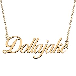 HUAN XUN Customized Custom Simple Any Name Necklace