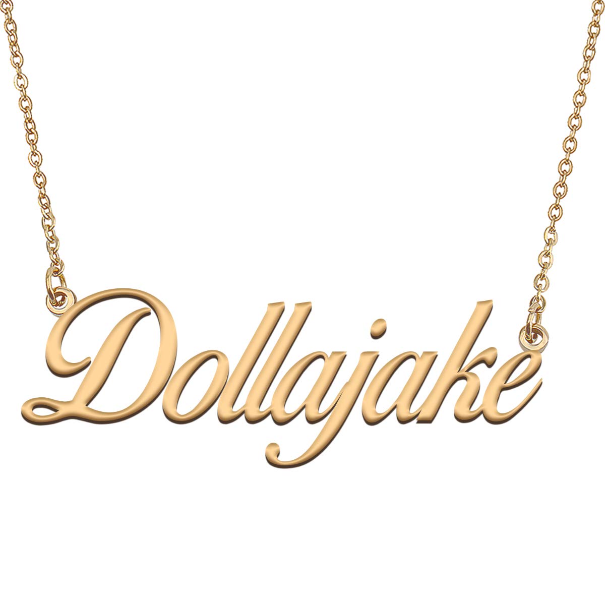 HUAN XUN Customized Custom Simple Any Name Necklace