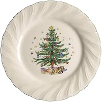 Nikko 'Happy Holidays' Christmas Tree Salad Plate - 7.75 Inch Ceramic Plate, Made In Japan - View #7