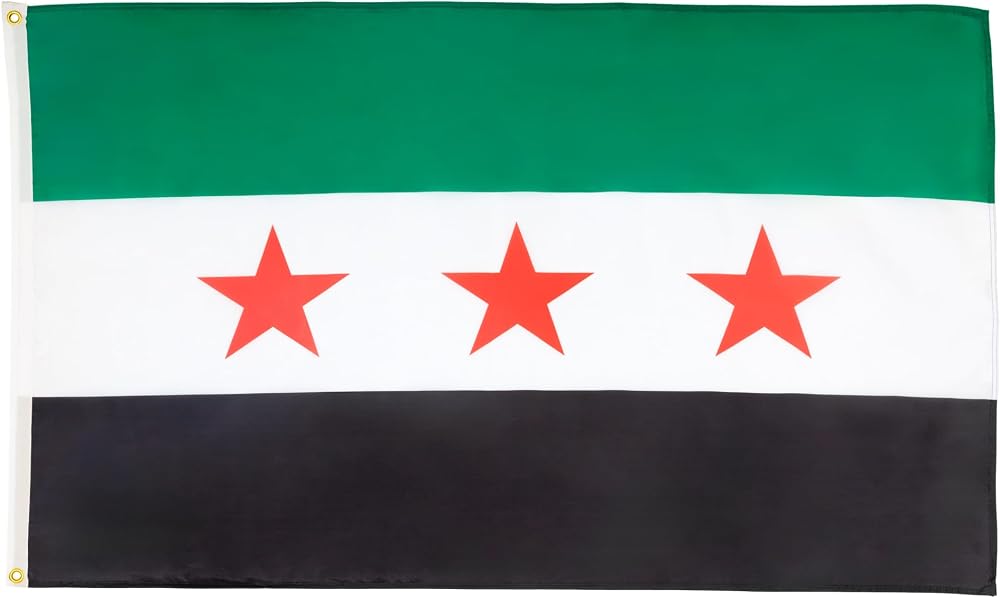 AZ FLAG Free Syrian Army Flag 2x3 ft 100D Polyester with Brass Grommets
