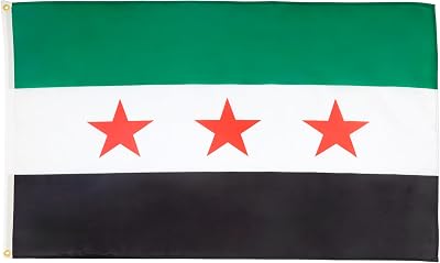 AZ FLAG Free Syrian Army Flag 2x3 ft 100D Polyester with Brass Grommets