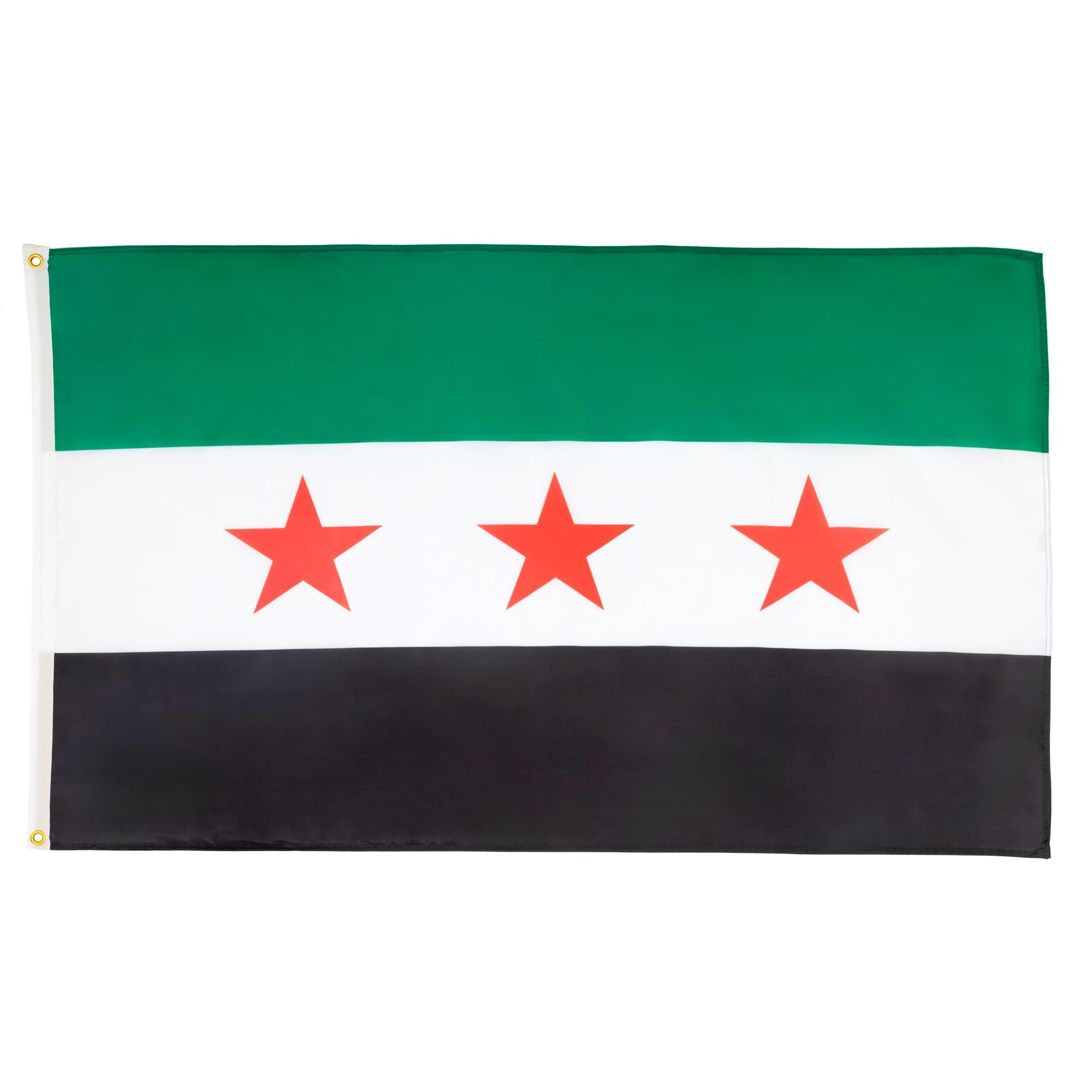 AZ FLAG - Free Syrian Army Flag - 2x3 Ft - 100D Polyester Army Of Syria Banner with Two Metal Grommets - Fade Resistant - Vivid Colors - 2' x 3' Feet - 90x60 Cm