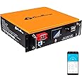 Cloudenergy 48V 100Ah Wall & Rack 2 in 1 Mounted lifepo4 Lithium Battery,with Touchable Smart Display & Mobile APP,6000+ Life Cycles & 10-Year Lifetime,RV, Solar, Marine, Overland, Off-Grid