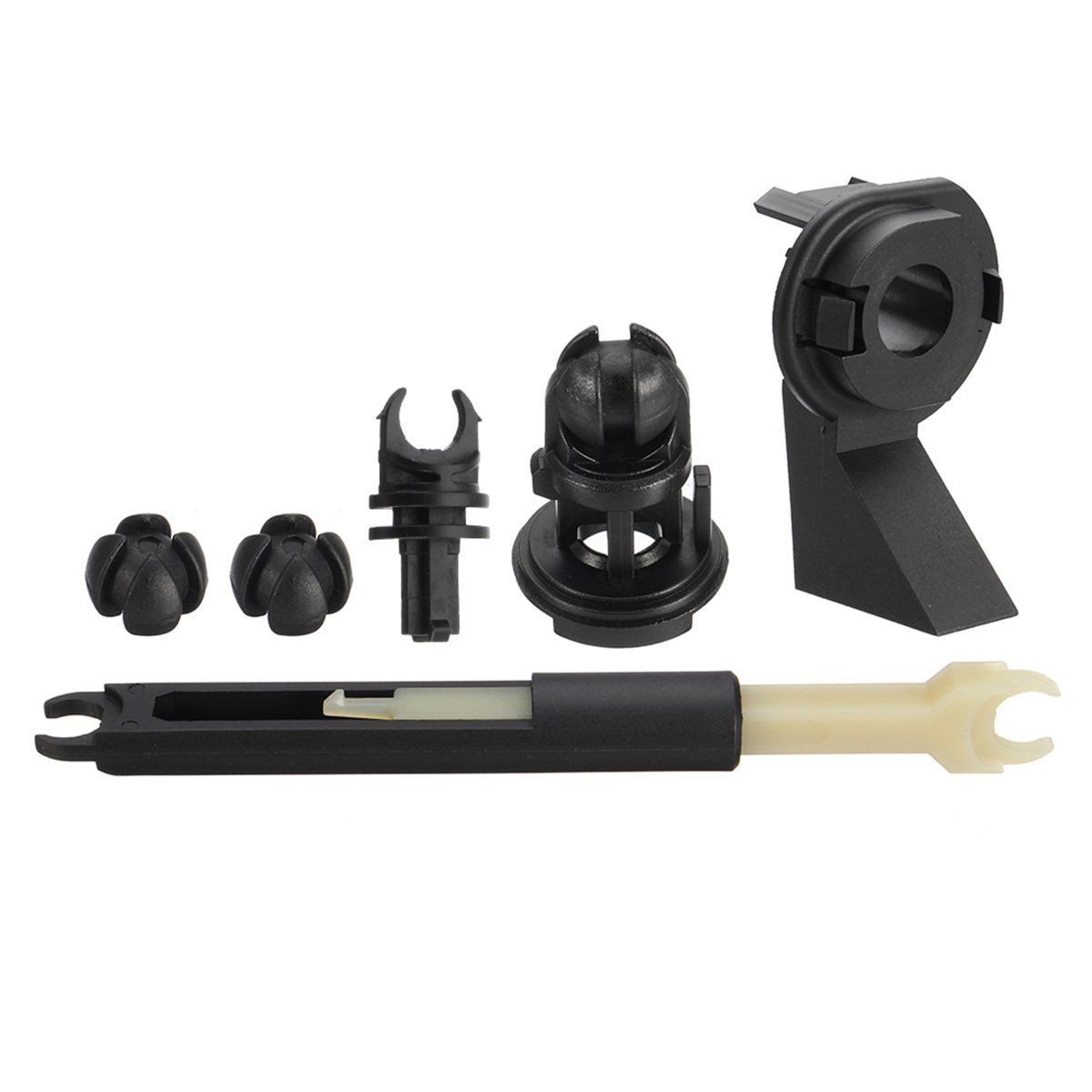 Viviance Repair Bonnet Lock Kit Hood Engine Hoods Locks Connecting Rod + Base Latch Tie Assembled Kit Compatible with Focus MK2 II 2004-2012 C-Max DM2 2007-2010 Focus C-Max 2003-2007 Kuga I 2008-on