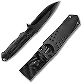 Reaindeer Stainless Steel Fixed Blade Hunting Knife (with Sheath), Perfect for Camping, Hiking, Survival Activities